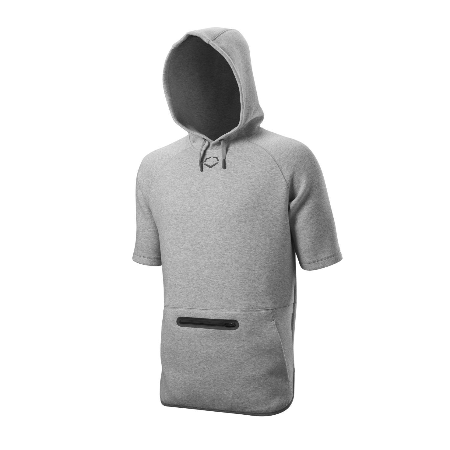 EVOSHIELD YOUTH PRO TEAM SHORT SLEEVE HOODIE GREY YOUTH SMALL