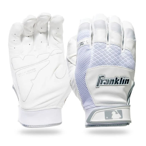 FRANKLIN ADULT SHOK-SORB X CHROME BATTING GLOVES