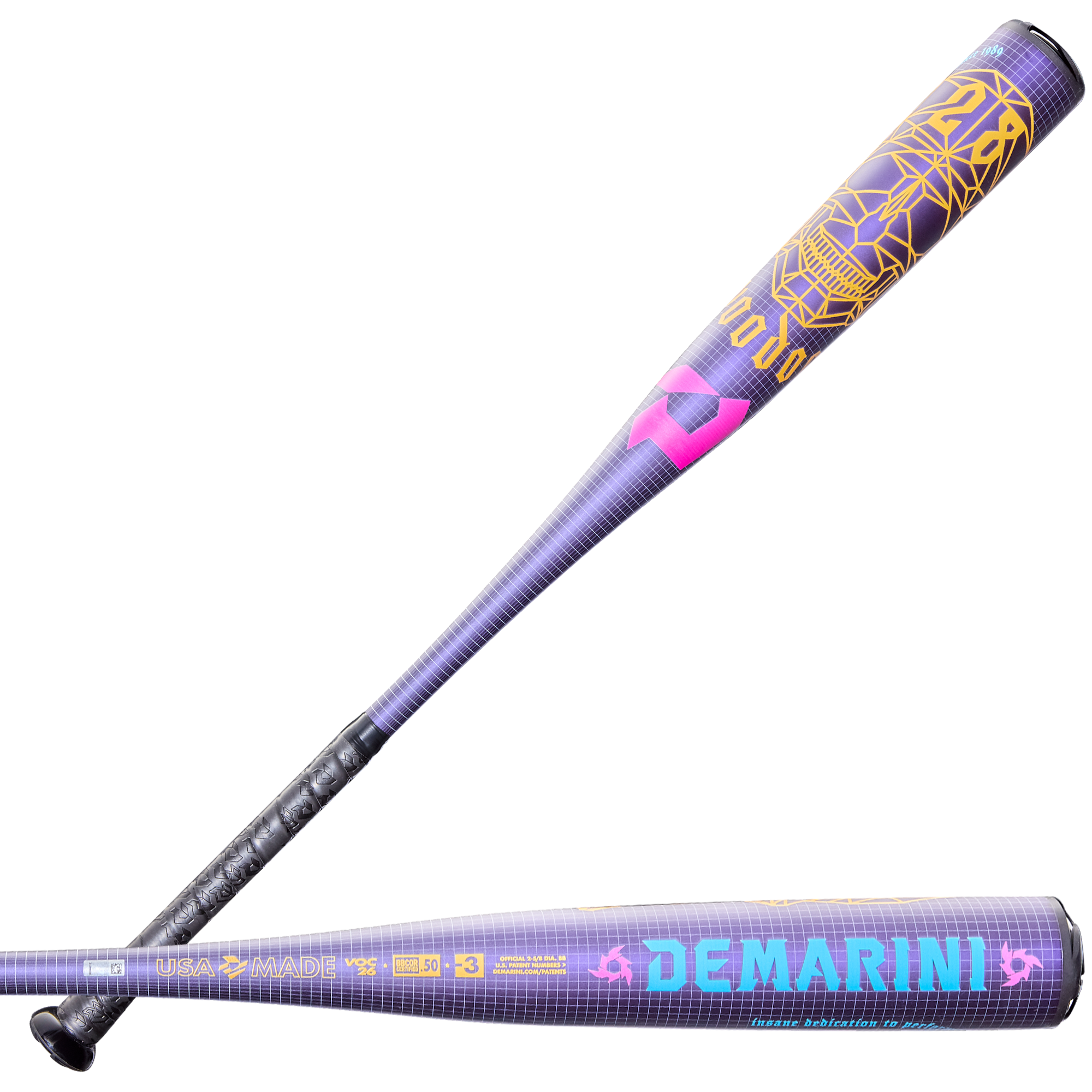 DEMARINI 2026 VOODOO® ONE (-3) BBCOR BASEBALL BAT | Red Stitch Sports