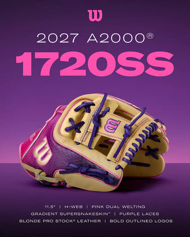 2027 WILSON A2000® 1720SS 11.5” LEADOFF COLLECTION INFIELD BASEBALL GLOVE