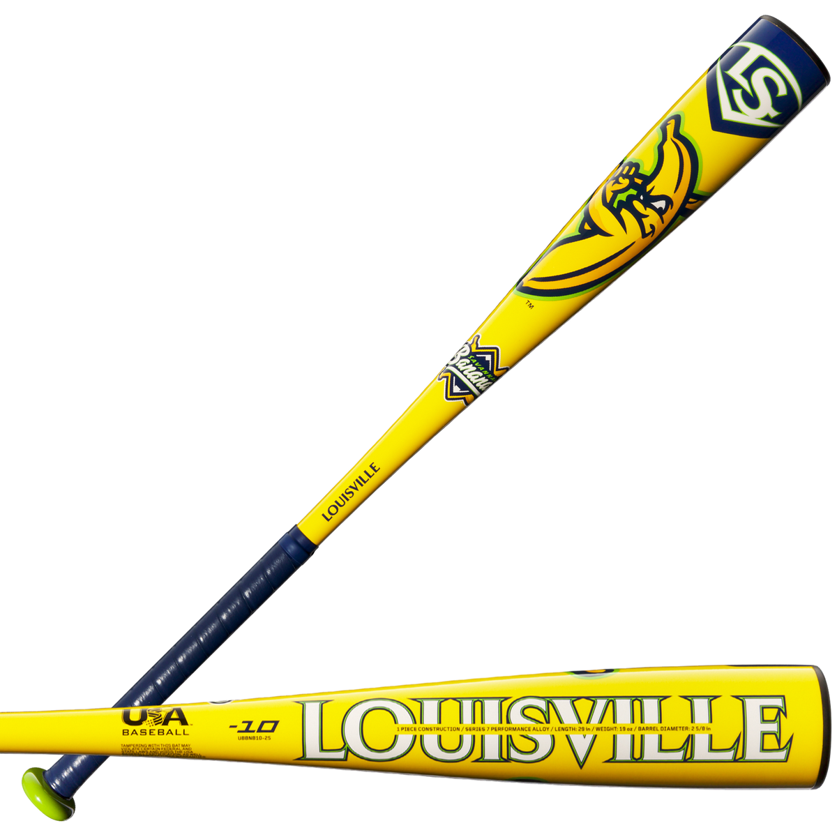LOUISVILLE SLUGGER 2025 SAVANNAH BANANAS (-10) USA BASEBALL BAT