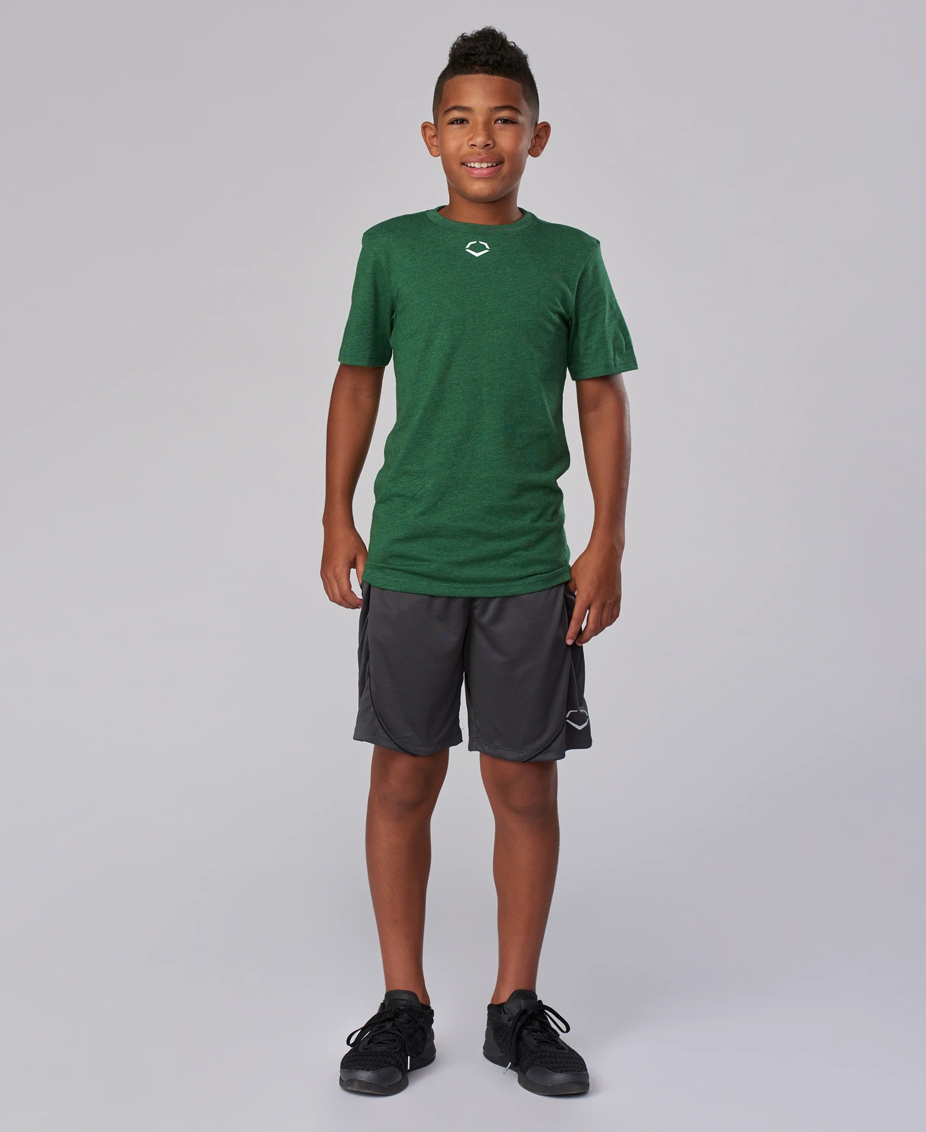 EVOSHIELD YOUTH HEATHER SHORT SLEEVE TEE