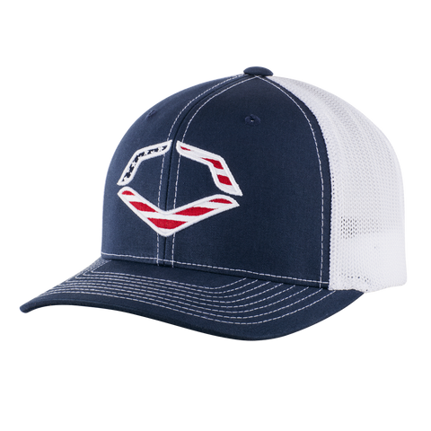 EVOSHIELD USA FLEXFIT TRUCKER HAT