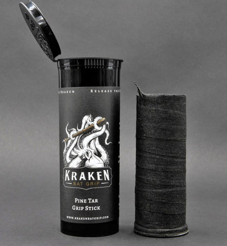 KRAKEN BAT GRIP PINE TAR GRIP STICK W/ CARRY CASE