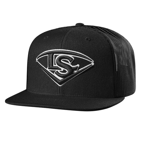 Louisville Slugger Snapback Flat Bill Hat - Heathered/Black –