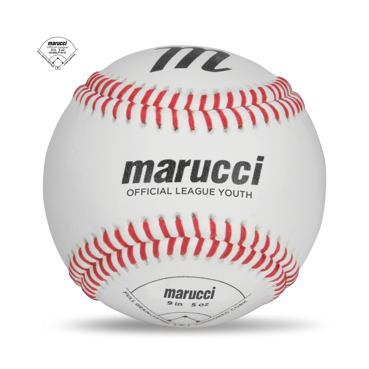 MARUCCI YOUTH OFFICIAL LEAGUE GAME BASEBALL - 12 PACK